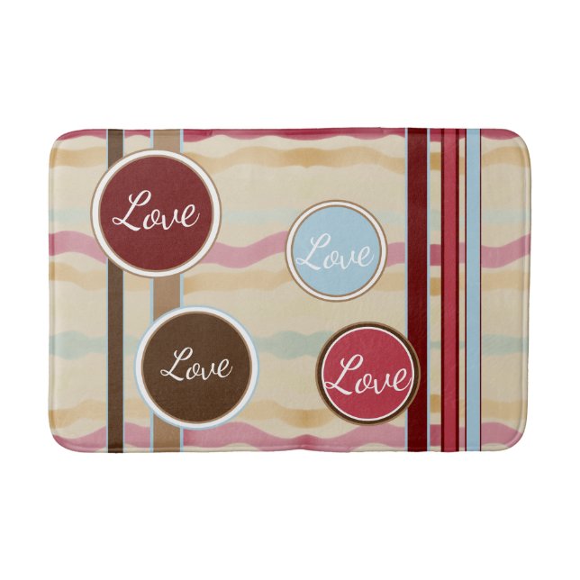 Lovely Modern Design Bath Mat (Front)