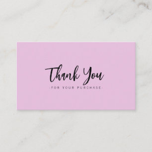 Lovely modern simple Thank you small business card