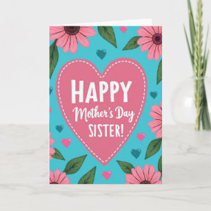 Lovely Mom Floral Heart Card