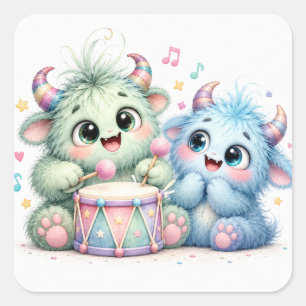 Lovely Monsters Kids Stickers