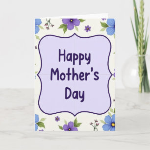 Lovely Mothers Day Bouquet Card