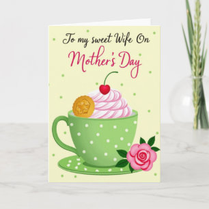 Lovely Mothers Day Dessert Card