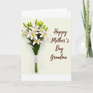 Lovely Mothers Day Lilies Card