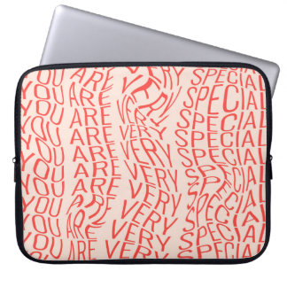 Lovely motivational inscription: you are very spec laptop sleeve