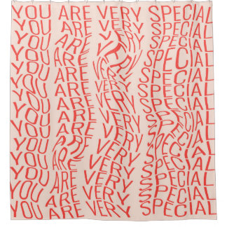 Lovely motivational inscription: you are very spec shower curtain