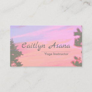 Lovely Mountain Sunset Business Card