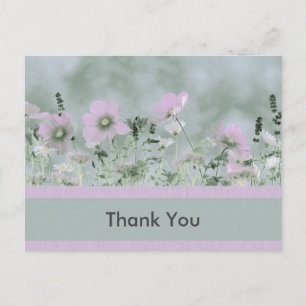 Lovely Muted Wildflowers Postcard