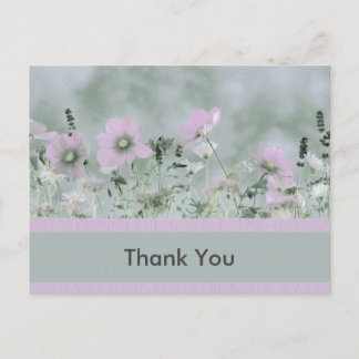 Lovely Muted Wildflowers Postcard