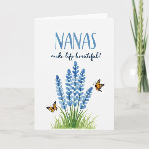 Lovely Nanas Floral Day Card