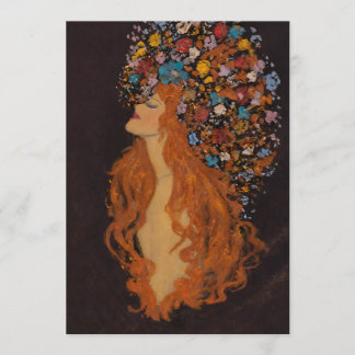 Lovely Note card with flower Girl on the front!