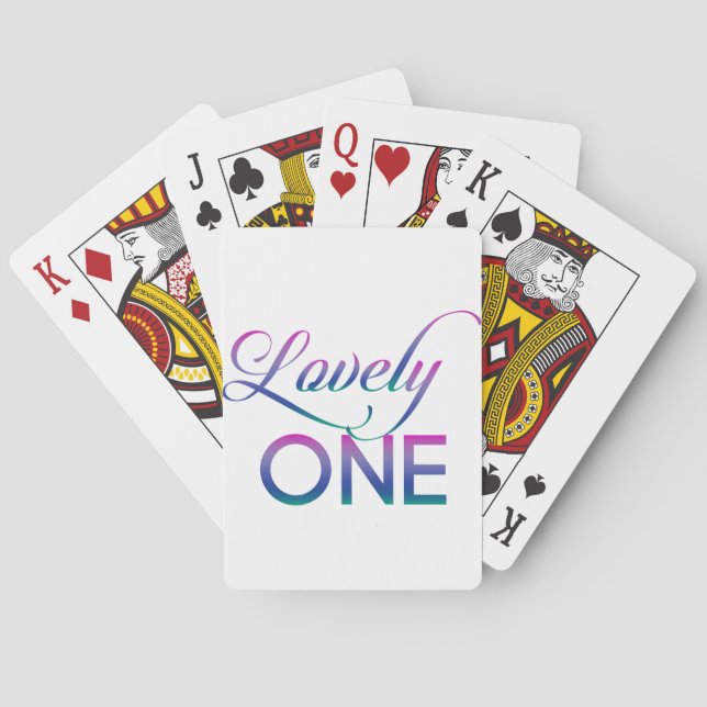 Lovely One Playing Cards (Back)