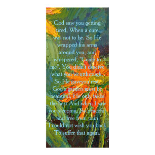 Lovely Orange Yellow Cone Flower Sympathy Card