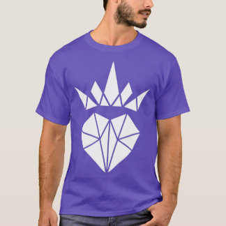 Lovely Origami Crowned Heart Awesome Gift Idea For T-Shirt