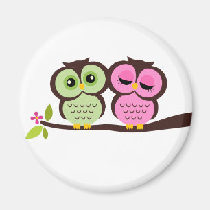 Lovely Owls Magnet