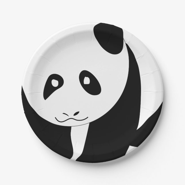 Lovely panda paper plate (Front)