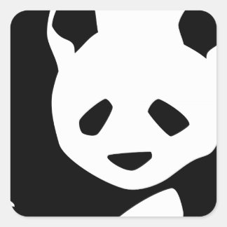 Lovely Panda Square Sticker