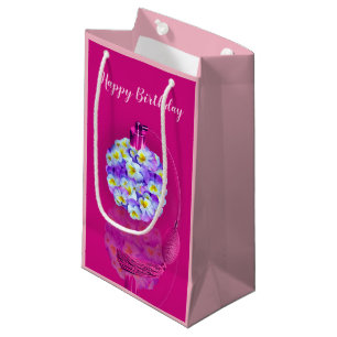 Lovely Pansy Atomizer Birthday Party Small Gift Bag