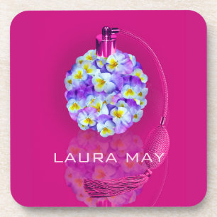 Lovely Pansy Atomizer Coaster