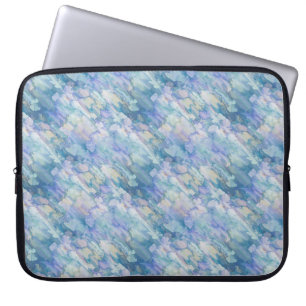 Lovely Pastel Blue & Pink Laptop Sleeve 15 inch