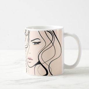 Lovely pastel make up artist  branding coffee mug