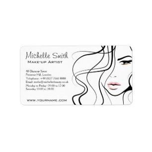 Lovely pastel make up artist branding label