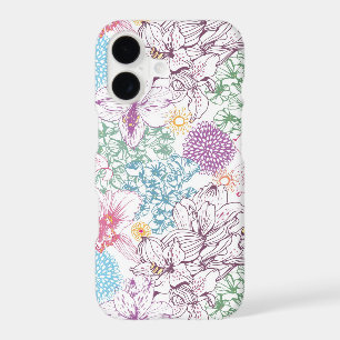 Lovely pattern with colourful flowers