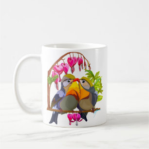 Lovely Pekin Robin Bird Pair Coffee Mug