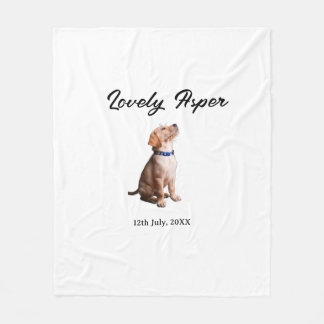 lovely pet name date photo bar drinks on us weddin fleece blanket