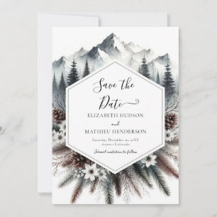Lovely Pine Mountain Wedding Save The Date