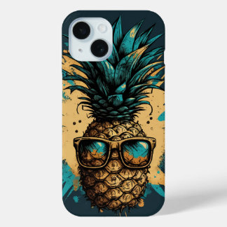 Lovely pineapple iPhone 15 case