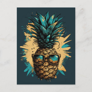 Lovely pineapple postcard