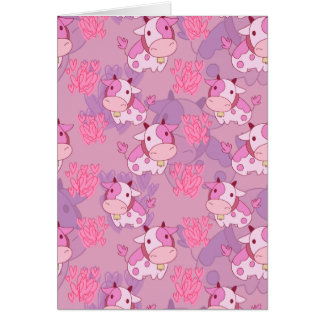 Lovely Pink Cow Pattern