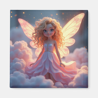 Lovely PInk Fairy Magnet