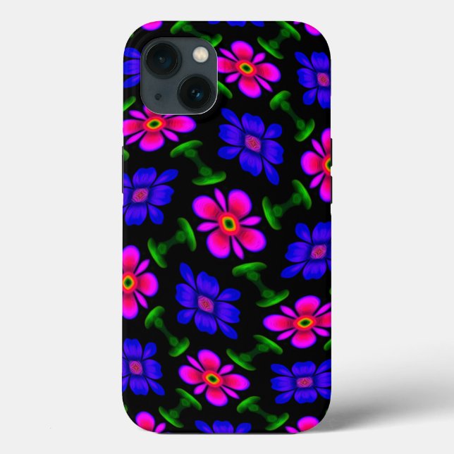 Lovely Pink Flowers Pattern Case-Mate iPhone Case (Back)