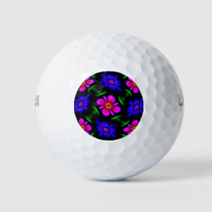 Lovely Pink Flowers Pattern Golf Balls