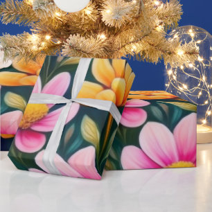 Lovely pink flowers Wrapping Paper