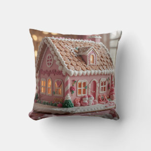 lovely pink gingerbread cushion