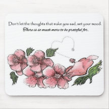 Lovely Pink Hibiscus with Quote