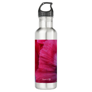 Lovely PInk & Purple Poppy Flower 710 Ml Water Bottle
