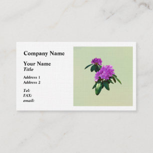Lovely Pink Rhododendrons Business Card