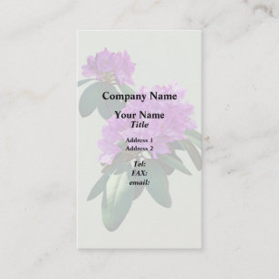 Lovely Pink Rhododendrons Business Card