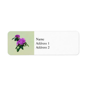 Lovely Pink Rhododendrons Return Address Label