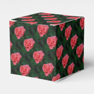 Lovely Pink Rose Favour Box