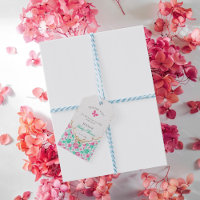 Lovely Pink Rose Floral Golden Bow Baby shower