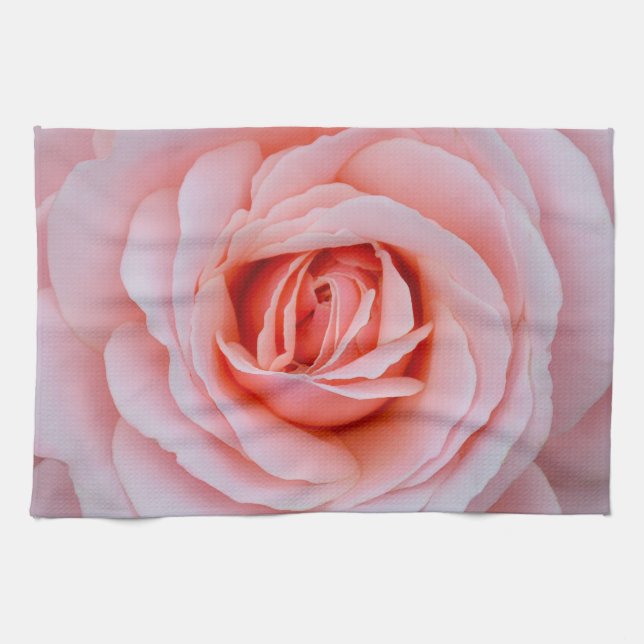 Lovely pink rose tea towel (Horizontal)