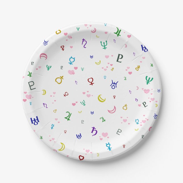 Lovely Planets Paper Plate (Front)