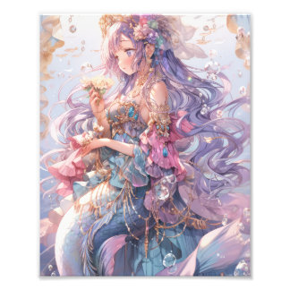 Lovely Pop Anime Mermaid Photo Print