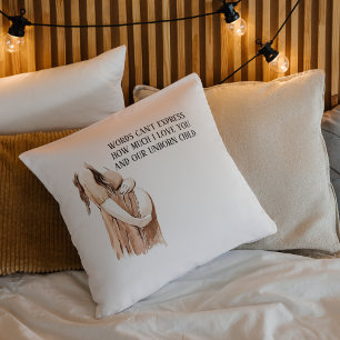 Lovely Pregnancy Wife Gift With Romantic Quote Cushion