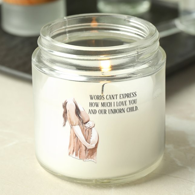 Lovely Pregnancy Wife Gift With Romantic Quote Heart Sticker (Creator Uploaded)