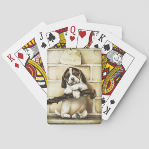 Lovely Puppy Playing Cards
